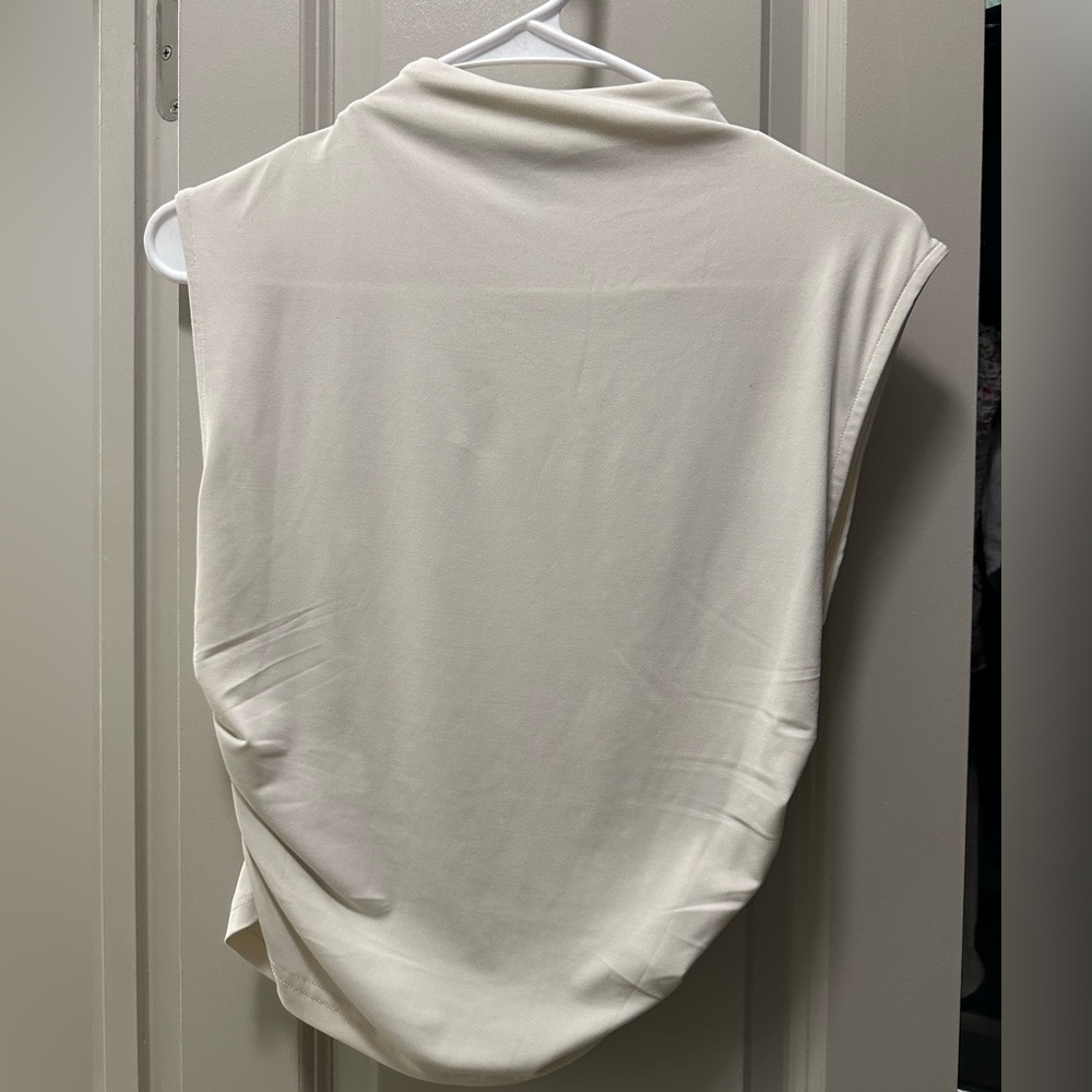 H&M mock neck tank top with cinched sides